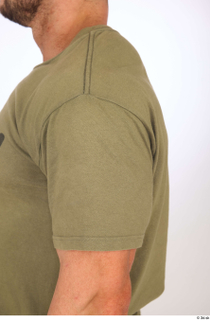 Duncan arm olive green t-shirt sleeve sports upper body 0003.jpg